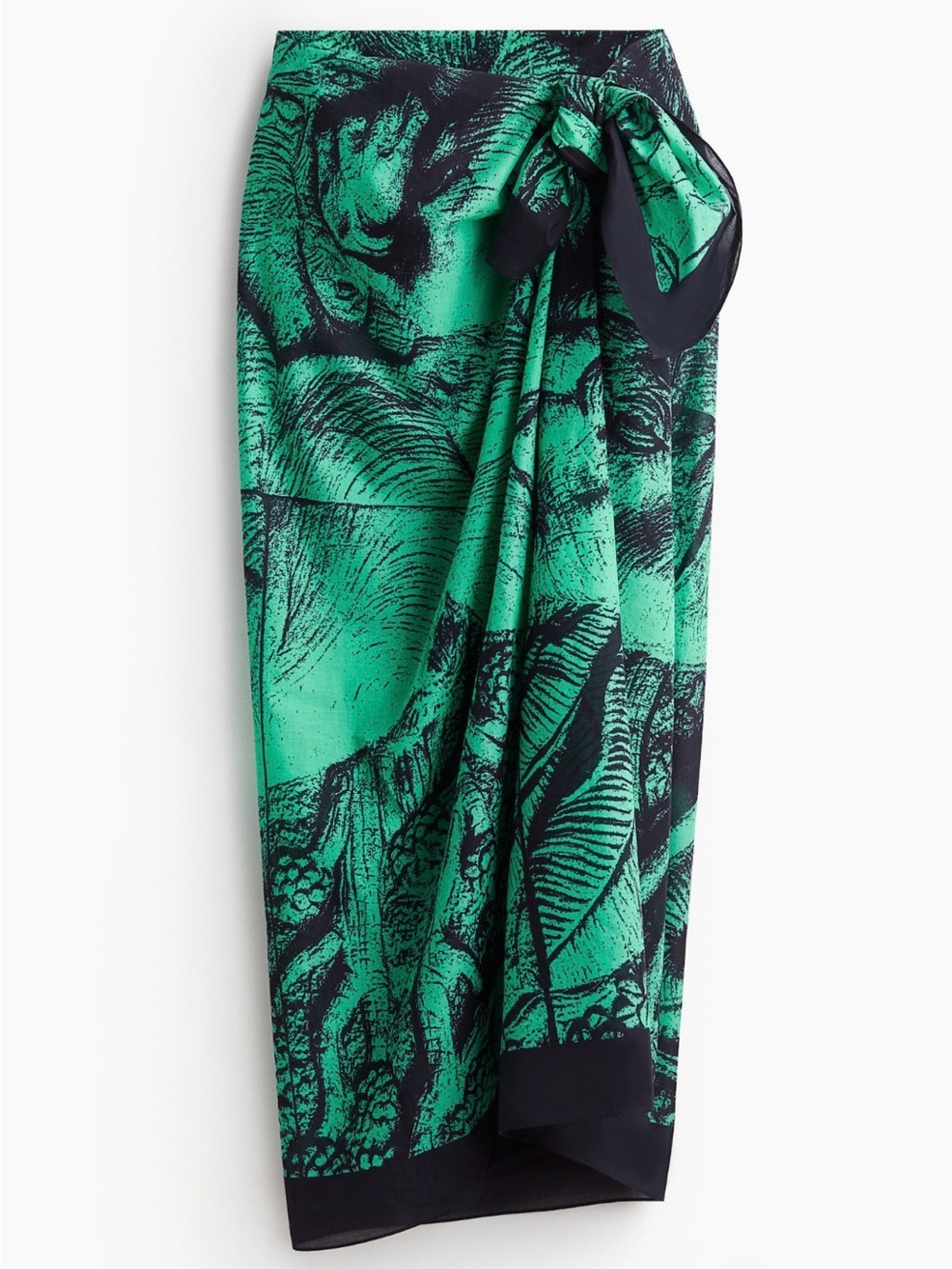The White Lotus x H&M Patterned Cotton Scarf